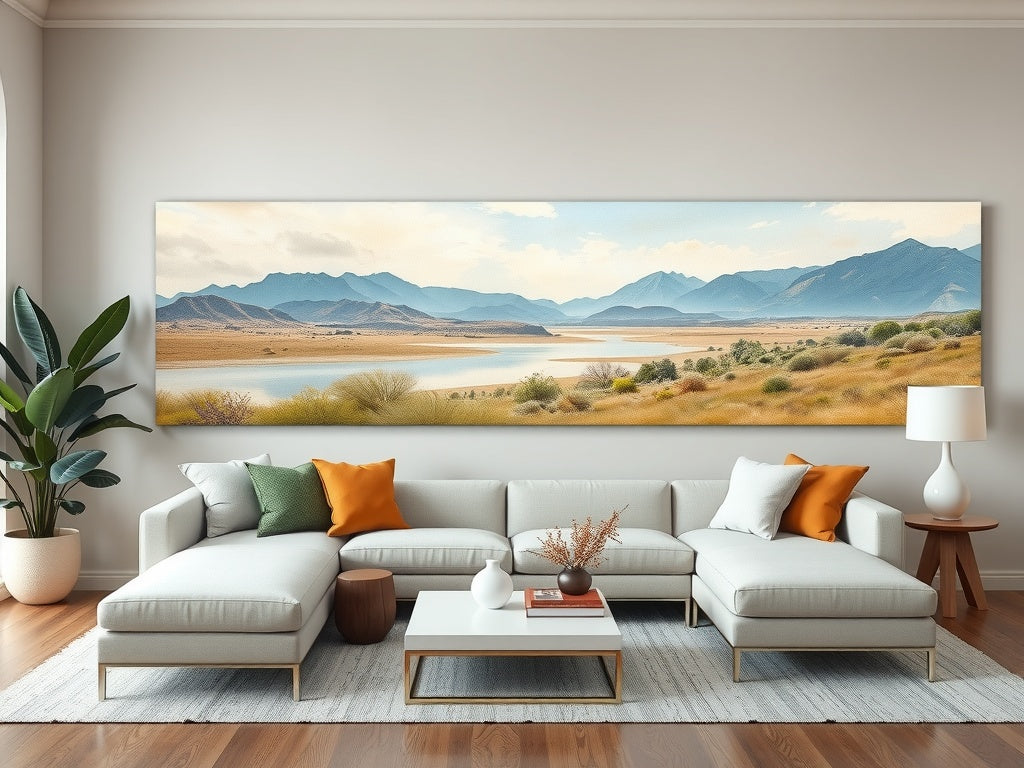 10 idées de tableaux décoratifs pour sublimer votre salon en 2025