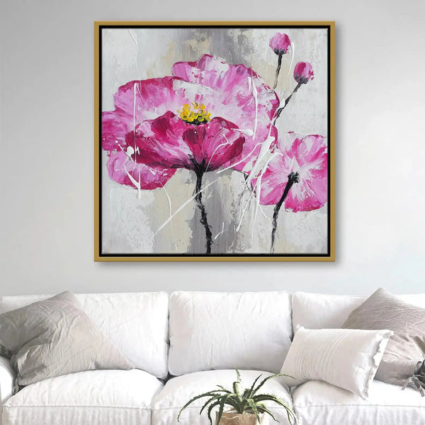 Tableau décoratif - Coquelicots Peinture  Tableaux décoratifs uniques au Maroc | lepinceau.ma