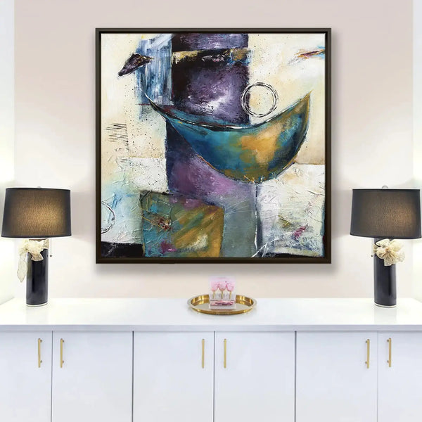 Tableau décoratif -Lunar Smile  Tableaux décoratifs uniques au Maroc | lepinceau.ma