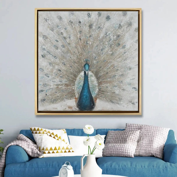 Tableau décoratif - Majestic Peacock  Tableaux décoratifs uniques au Maroc | lepinceau.ma