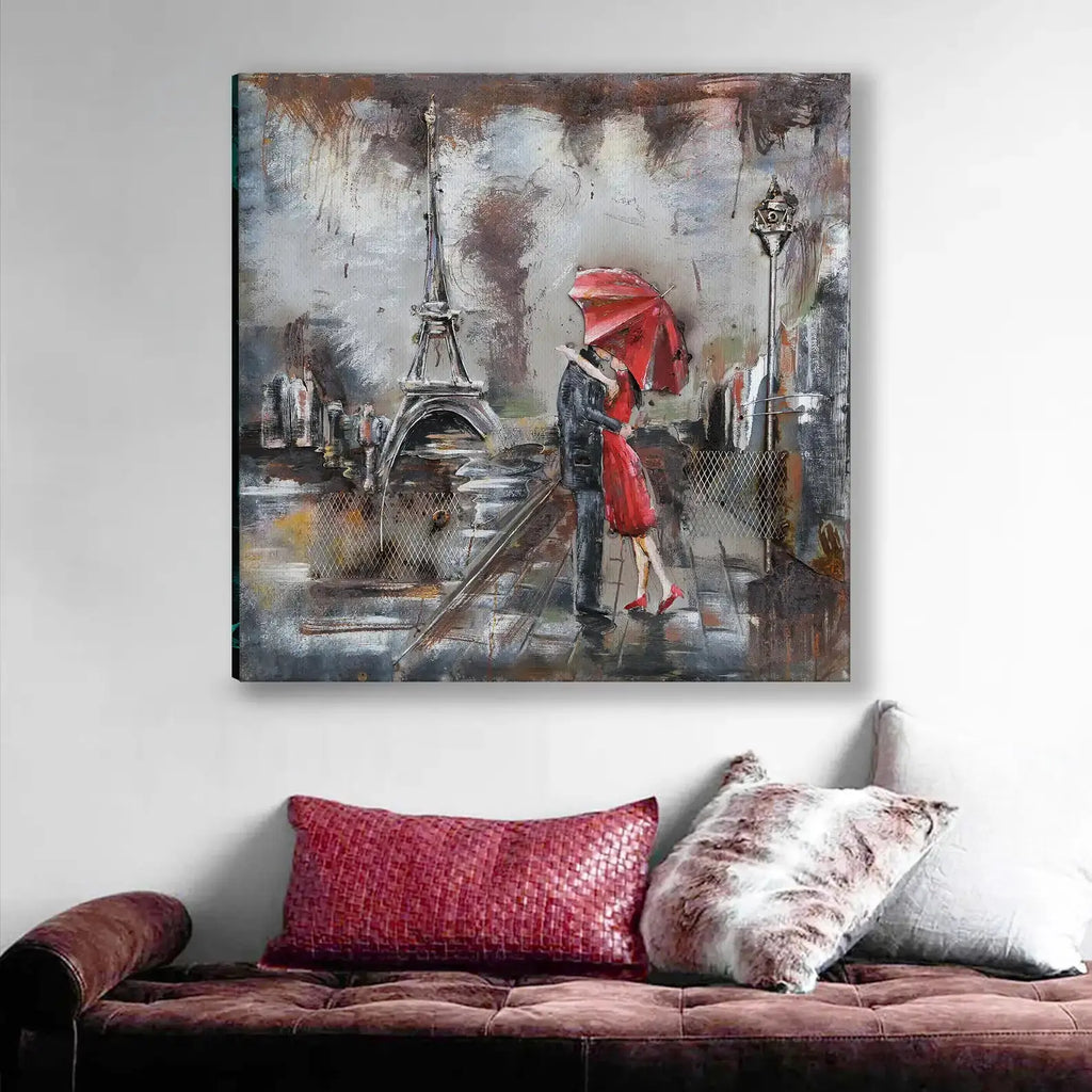 Tableau décoratif - Paris d'Amour  Tableaux décoratifs uniques au Maroc | lepinceau.ma