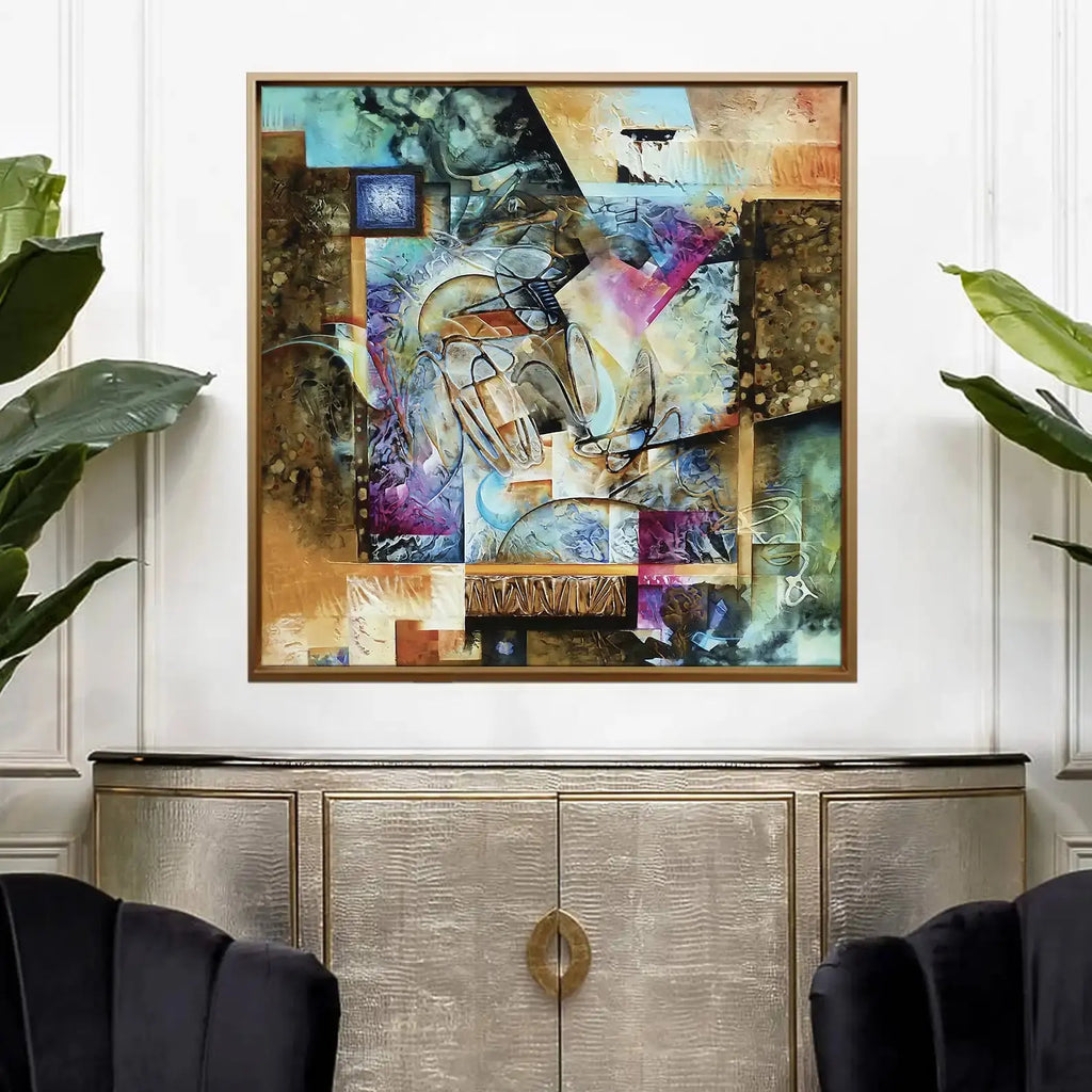 Tableau décoratif - Symphony of Shapes  Tableaux décoratifs uniques au Maroc | lepinceau.ma
