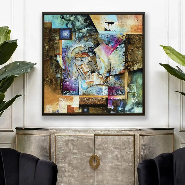 Tableau décoratif - Symphony of Shapes  Tableaux décoratifs uniques au Maroc | lepinceau.ma