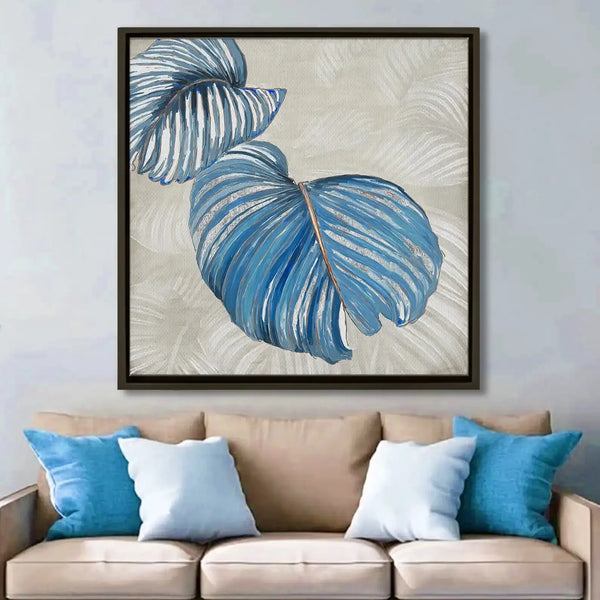 Tableau décoratif -  The Beauty of Blue Leaves  Tableaux décoratifs uniques au Maroc | lepinceau.ma