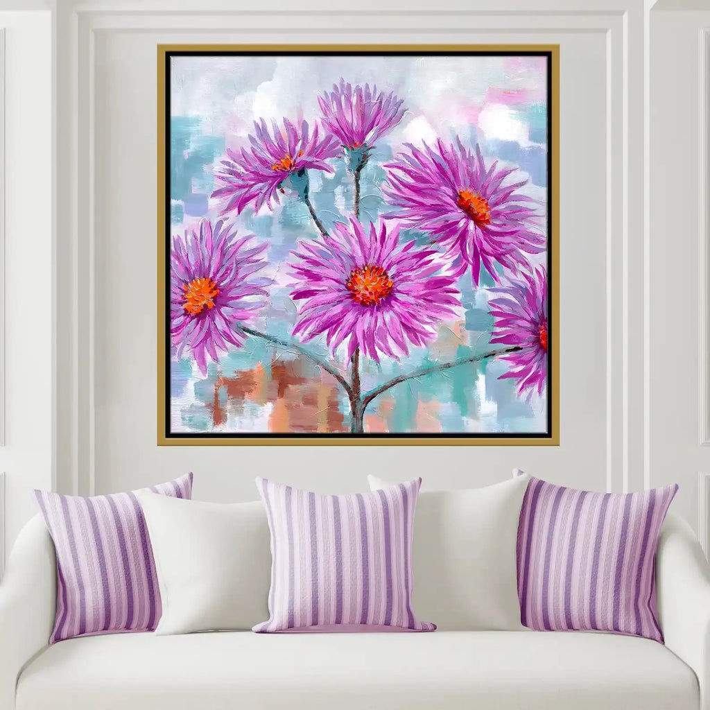 Tableau décoratif - Vibrant Blooms  Tableaux décoratifs uniques au Maroc | lepinceau.ma