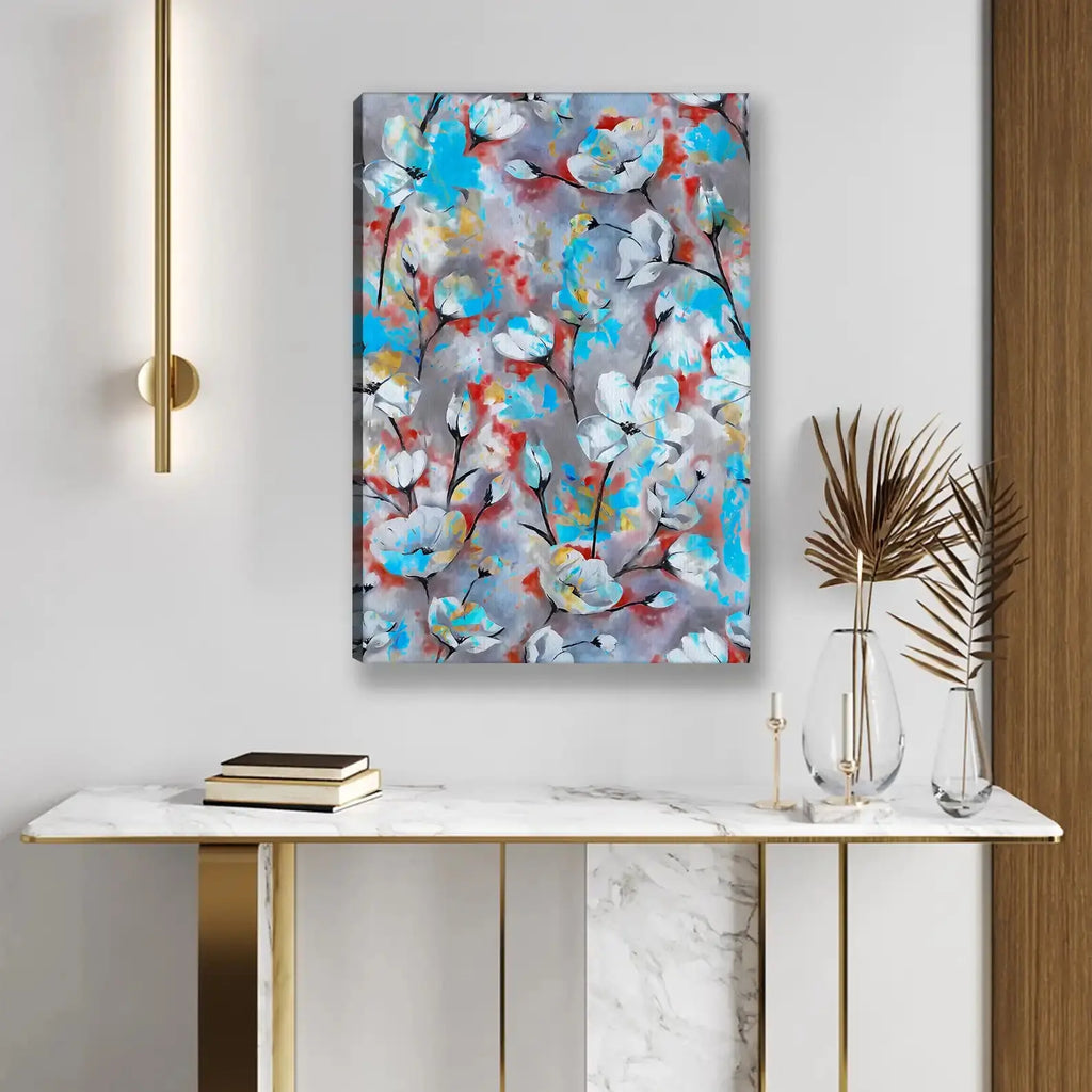 Tableau décoratif - ABSTRACT FLORAL  Tableaux décoratifs uniques au Maroc | lepinceau.ma