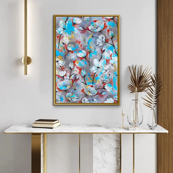 Tableau décoratif - ABSTRACT FLORAL  Tableaux décoratifs uniques au Maroc | lepinceau.ma