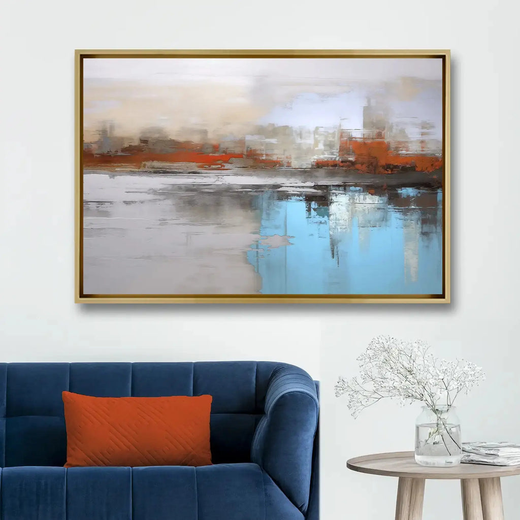 Tableau décoratif - City Reflections  Tableaux décoratifs uniques au Maroc | lepinceau.ma