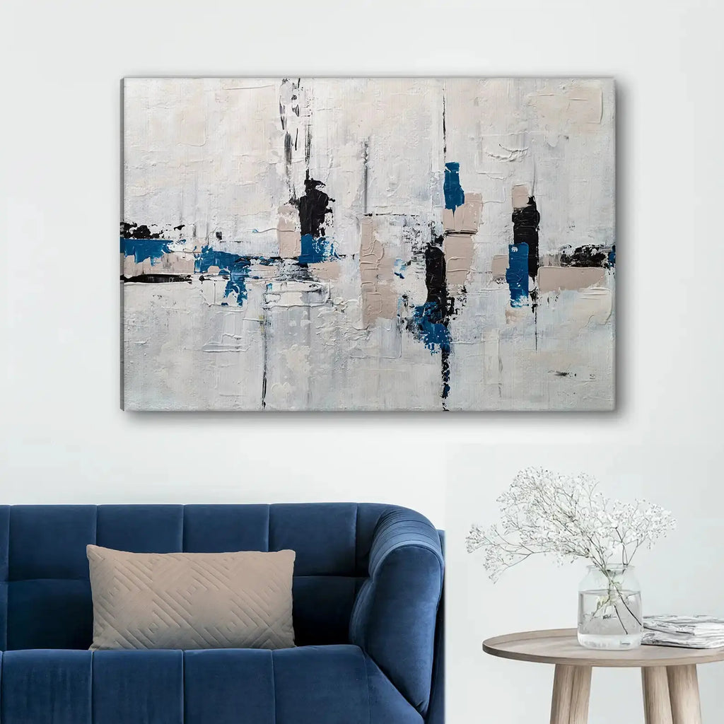 Tableau décoratif - Dreamscape in Blue  Tableaux décoratifs uniques au Maroc | lepinceau.ma