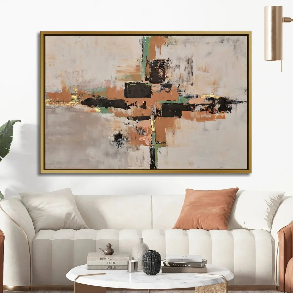 Tableau décoratif - Earthy Tones  Tableaux décoratifs uniques au Maroc | lepinceau.ma
