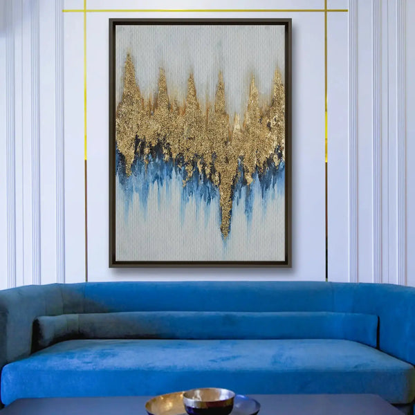 Tableau décoratif - Echoes of Gold  Tableaux décoratifs uniques au Maroc | lepinceau.ma