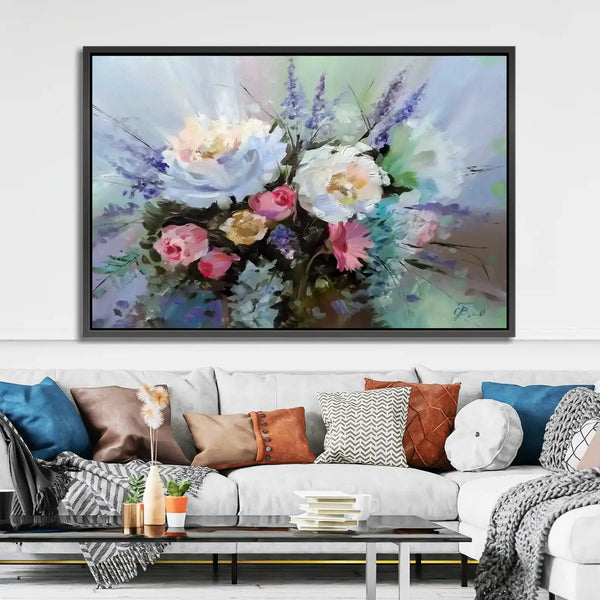 Tableau décoratif - Extravagance florale  Tableaux décoratifs uniques au Maroc | lepinceau.ma