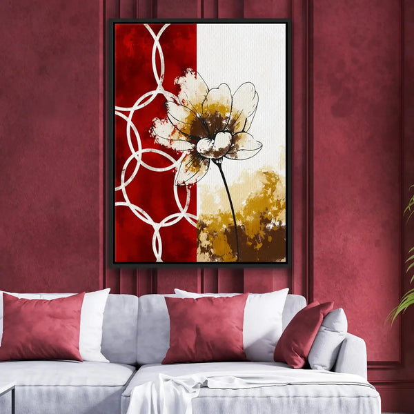 Tableau décoratif - Floral Fusion  Tableaux décoratifs uniques au Maroc | lepinceau.ma