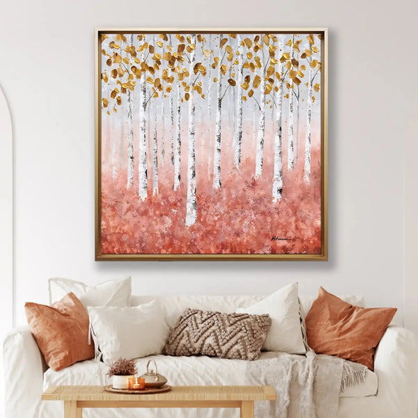 Tableau décoratif - Golden in Autumn Woods  Tableaux décoratifs uniques au Maroc | lepinceau.ma