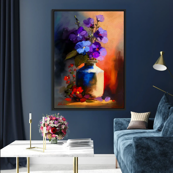 Tableau décoratif - Pastel Flowers  Tableaux décoratifs uniques au Maroc | lepinceau.ma