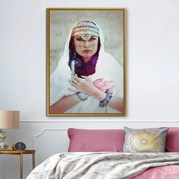 Tableau décoratif - Woman in Bloom  Tableaux décoratifs uniques au Maroc | lepinceau.ma