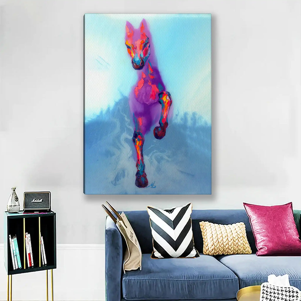 Tableau décoratif - Majestic Peacock  Tableaux décoratifs uniques au Maroc | lepinceau.ma