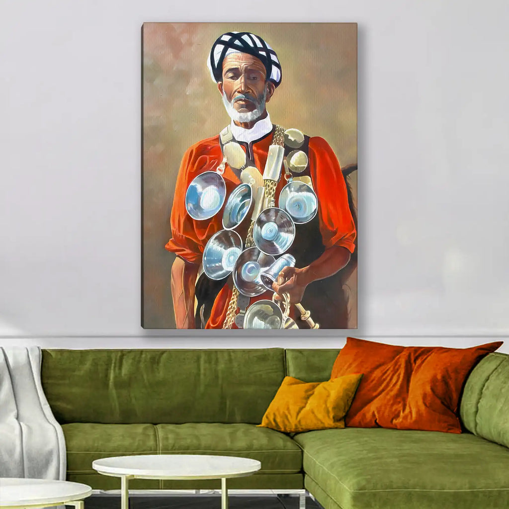 Tableau décoratif - Majestic Peacock  Tableaux décoratifs uniques au Maroc | lepinceau.ma