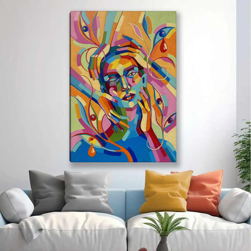 Tableau décoratif - Majestic Peacock  Tableaux décoratifs uniques au Maroc | lepinceau.ma