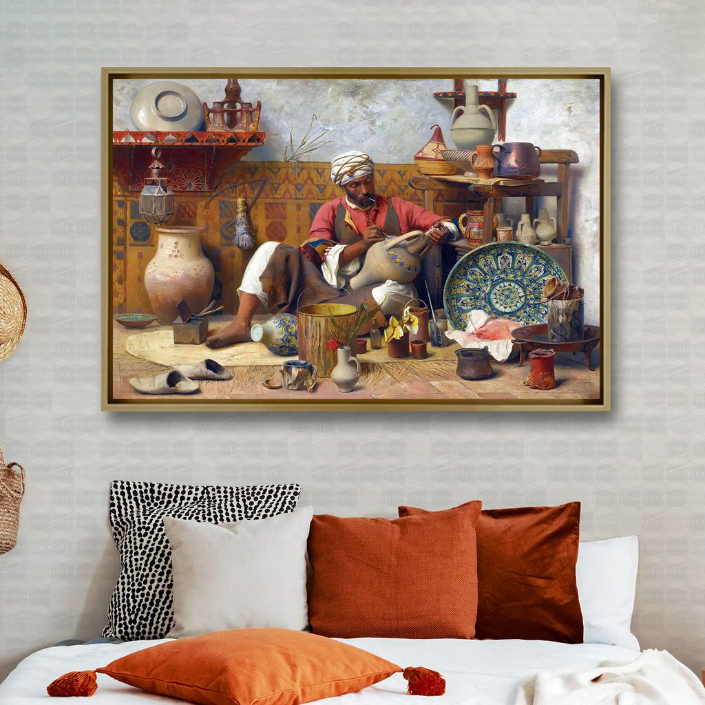 Tableau décoratif - Majestic Peacock  Tableaux décoratifs uniques au Maroc | lepinceau.ma