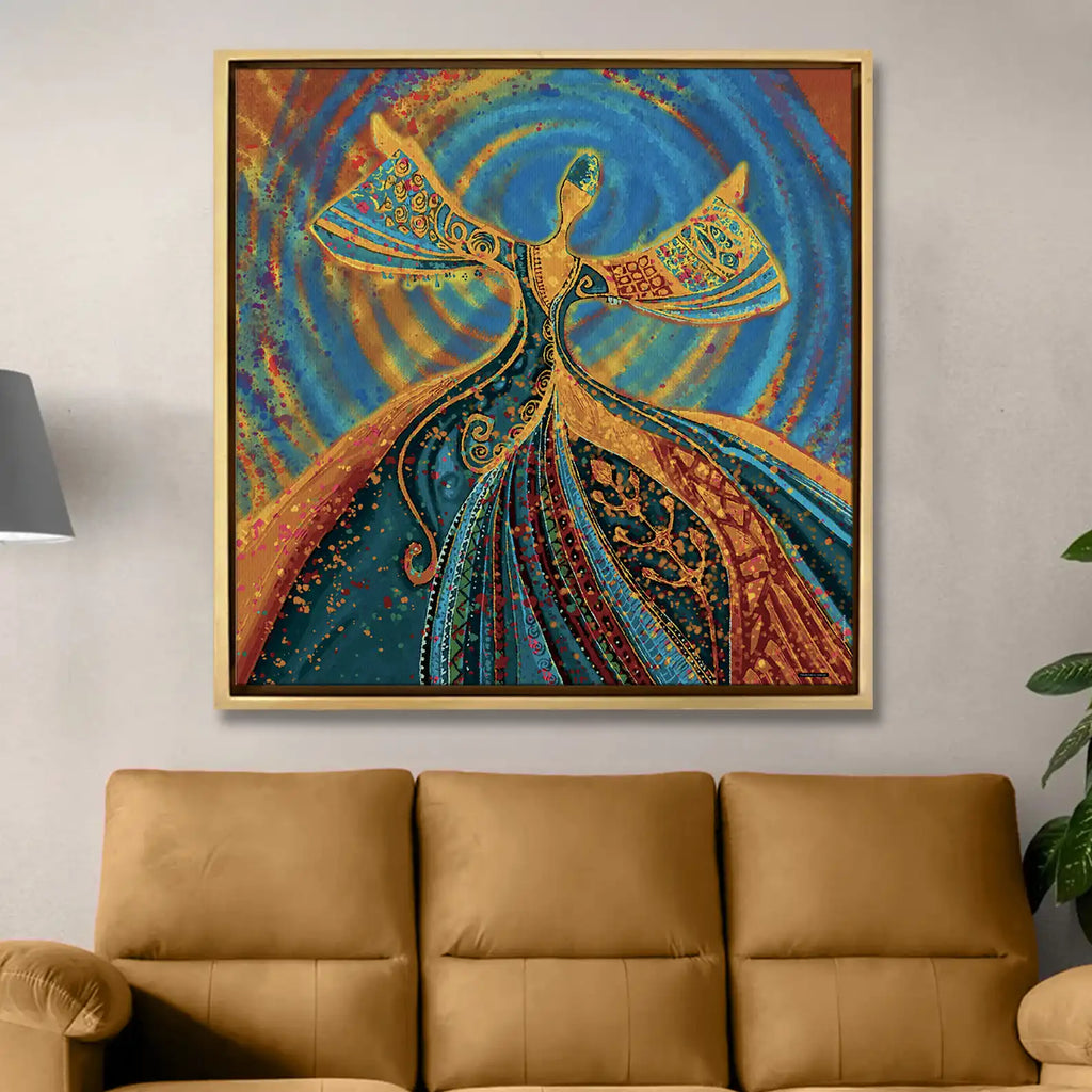 Tableau décoratif - Majestic Peacock  Tableaux décoratifs uniques au Maroc | lepinceau.ma