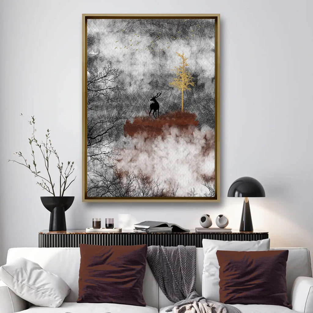 Tableau décoratif - Majestic Peacock  Tableaux décoratifs uniques au Maroc | lepinceau.ma