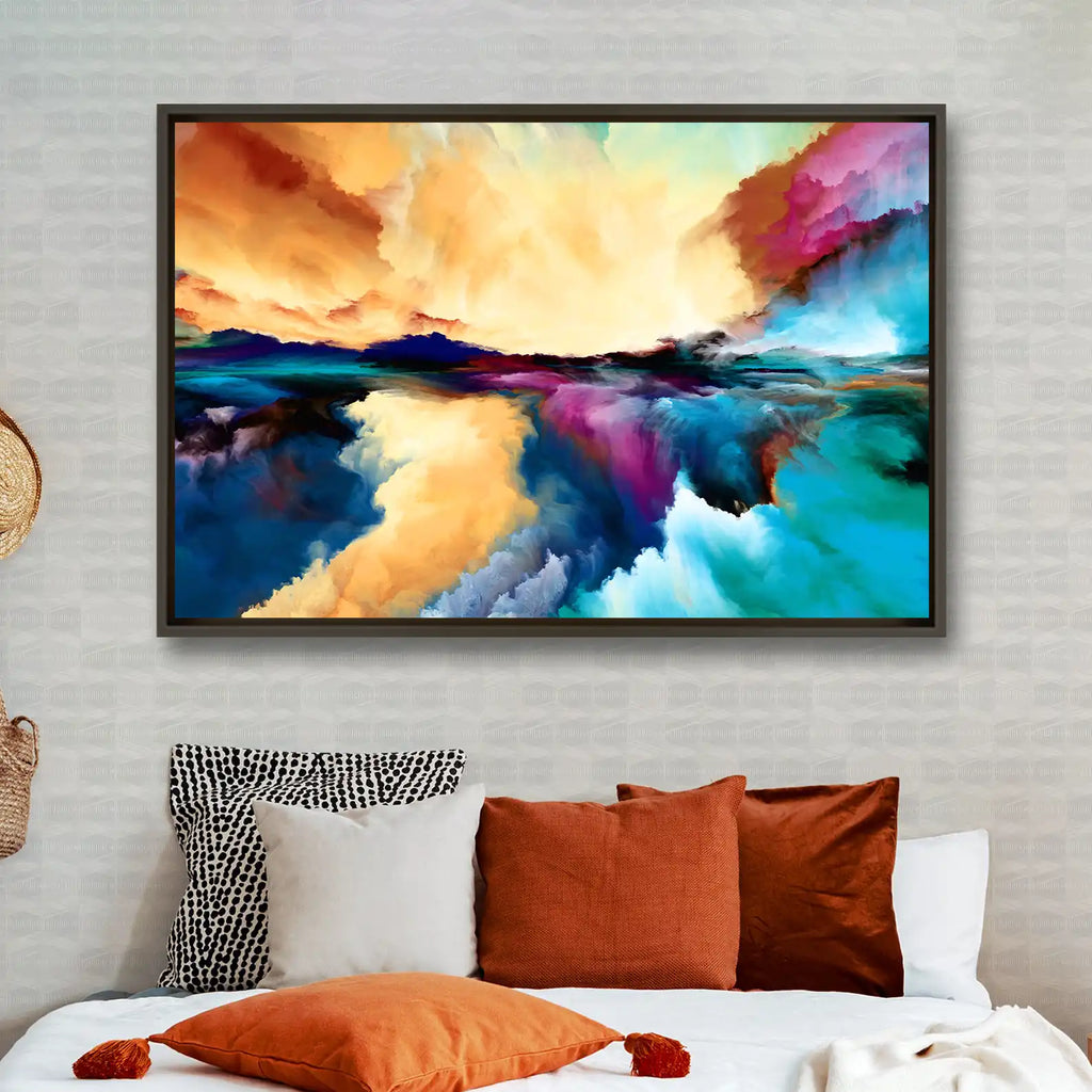 Tableau décoratif - Majestic Peacock  Tableaux décoratifs uniques au Maroc | lepinceau.ma