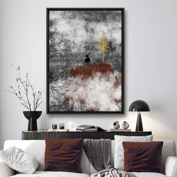 Tableau décoratif - Majestic Peacock  Tableaux décoratifs uniques au Maroc | lepinceau.ma